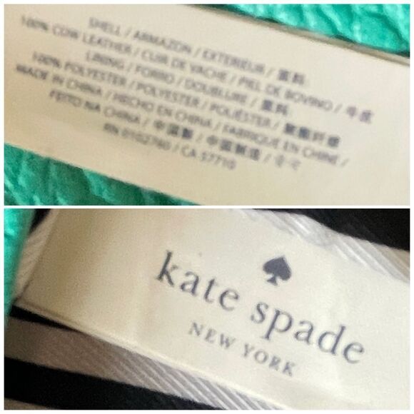 Kate Spade Leather Mini Carmen Southport Crossbody Shoulder Bag Turquoise Green - Picture 14 of 15